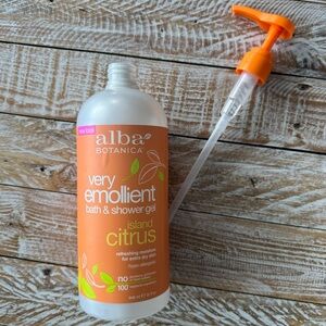 🧴Empty ALBA Island Citrus Bath & Shower Gel Bottle – 32 fl oz (Reusable)🧴